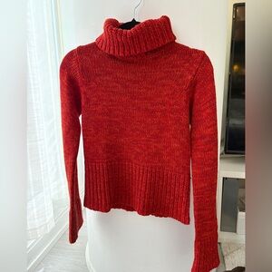H&M Vibrant Red Cowl Neck Sweater